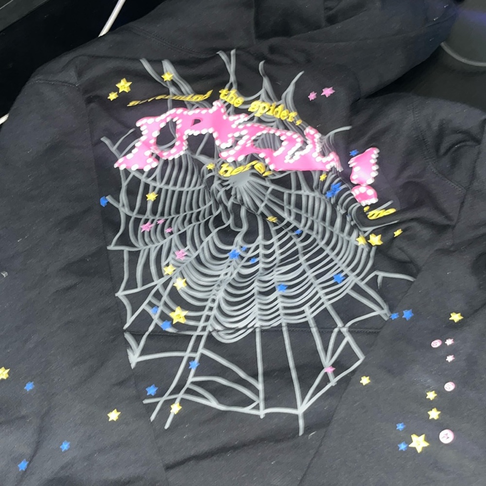 Cropped spider hoodie